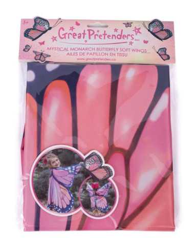 Ailes de papillon monarque roses -... Ailes de papillon monarque roses -...