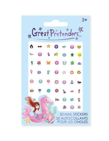 Autocollant pour les ongles sirène -...