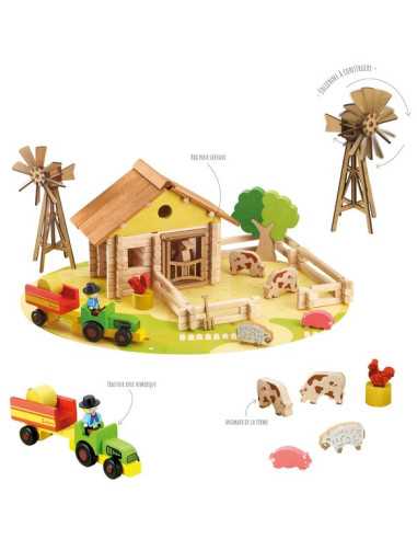 Ma ferme en bois 145 pièces - Jeujura Ma ferme en bois 145 pièces - Jeujura