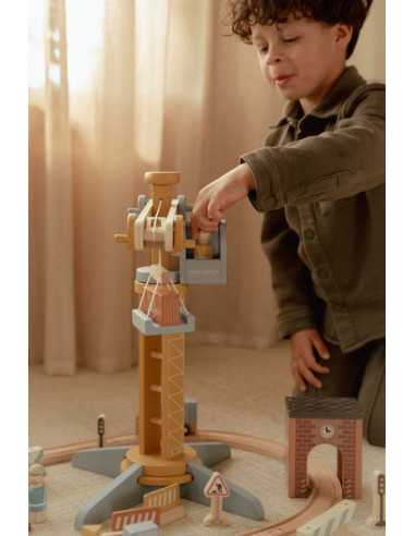 Grue et chantier de construction -... Grue et chantier de construction -...