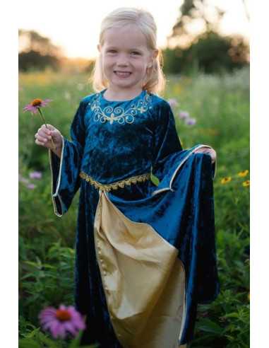 Robe reine Guenièvre turquoise 4-6... Robe reine Guenièvre turquoise 4-6...