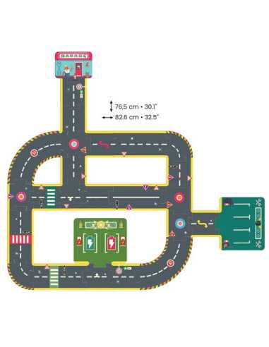 Puzzle géant circuit city - Djeco Puzzle géant circuit city - Djeco