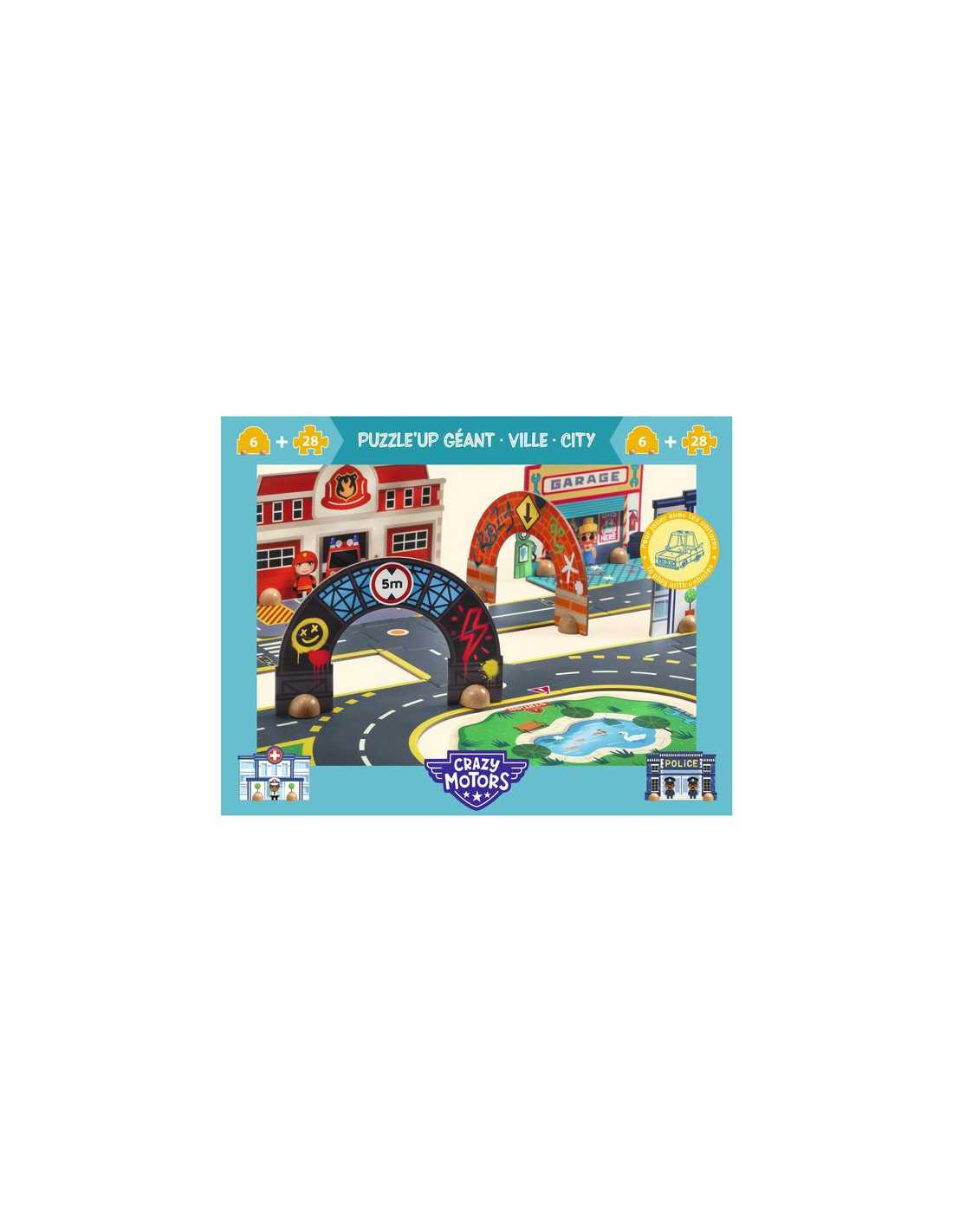 Puzzle'Up géant Ville - Djeco Puzzle'Up géant Ville - Djeco