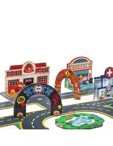 Puzzle'Up géant Ville - Djeco Puzzle'Up géant Ville - Djeco