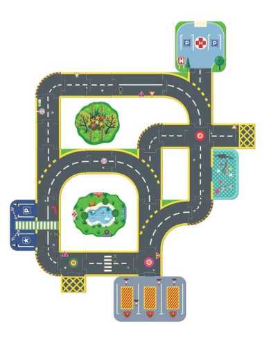 Puzzle'Up géant Ville - Djeco Puzzle'Up géant Ville - Djeco