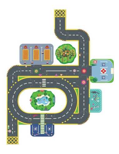 Puzzle'Up géant Ville - Djeco Puzzle'Up géant Ville - Djeco