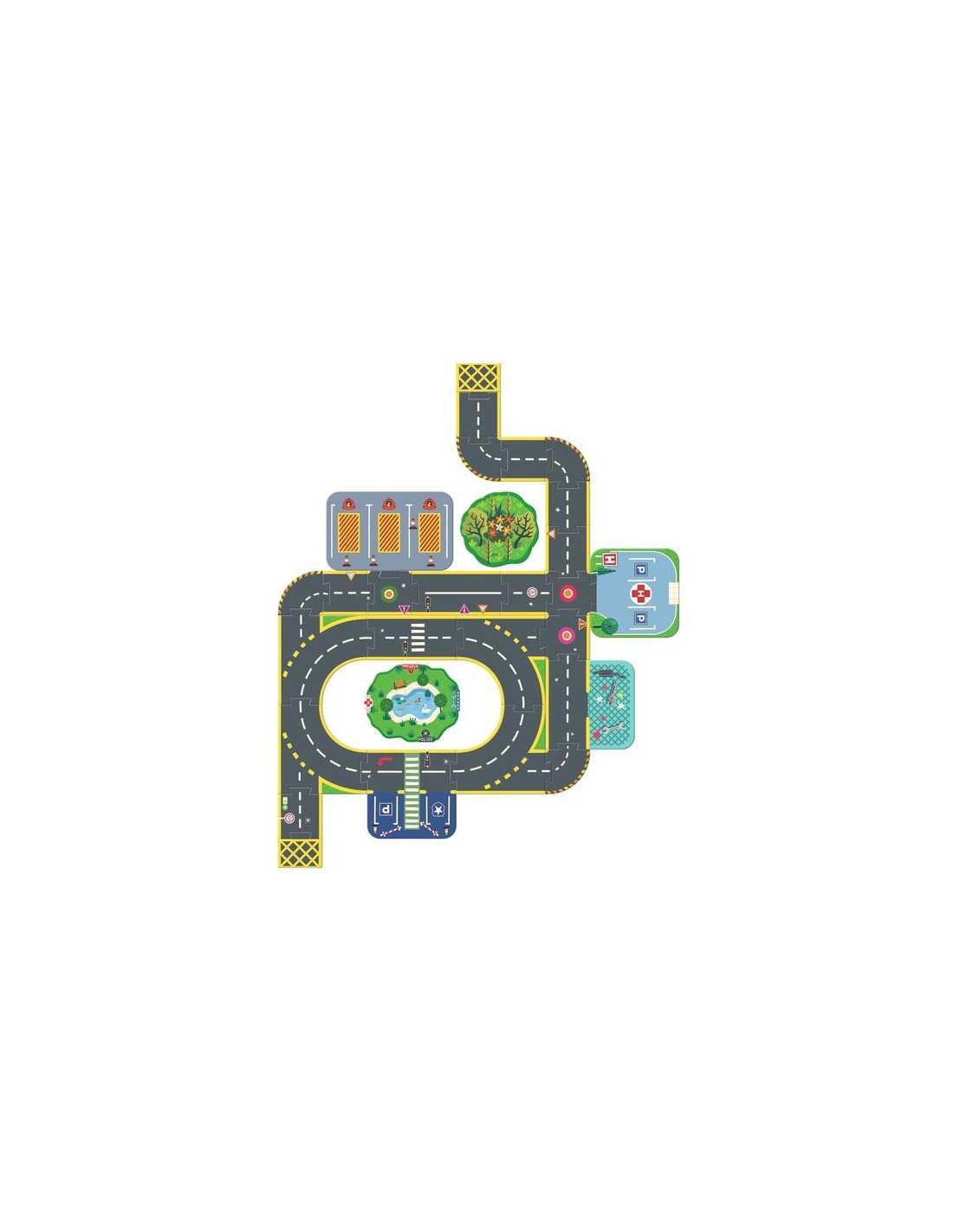 Puzzle'Up géant Ville - Djeco Puzzle'Up géant Ville - Djeco