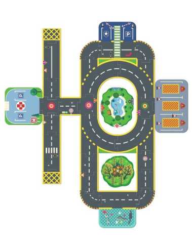 Puzzle'Up géant Ville - Djeco Puzzle'Up géant Ville - Djeco