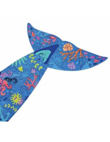 Puzzle géant Baleine 200 pièces - Hape Puzzle géant Baleine 200 pièces - Hape