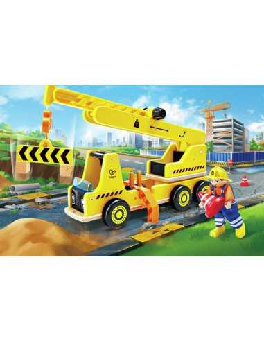 Grande grue de chantier en bois - Hape Grande grue de chantier en bois - Hape