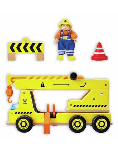 Grande grue de chantier en bois - Hape Grande grue de chantier en bois - Hape