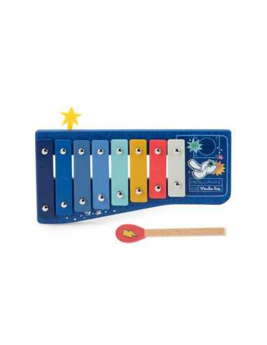 Métallophone Puce & Pilou - Moulin Roty Métallophone Puce & Pilou - Moulin Roty