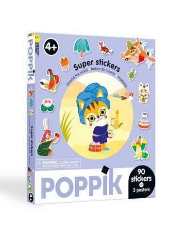 Super stickers Autour du monde - Poppik