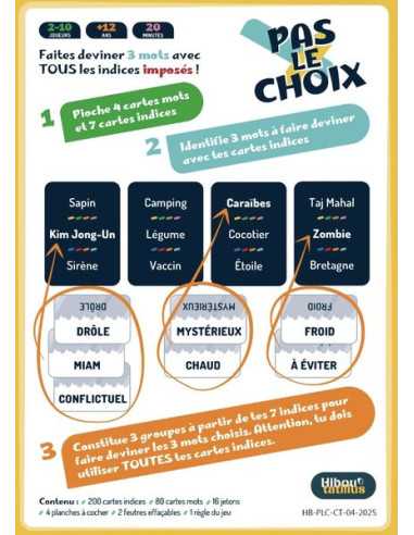 Jeu Pas le choix Jeu Pas le choix