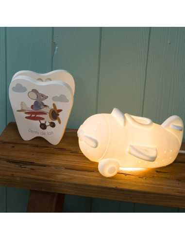 Lampe avion en porcelaine - Amadeus... Lampe avion en porcelaine - Amadeus...