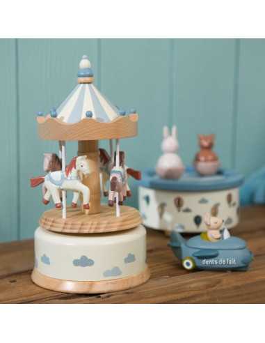 Boite à musique carrousel nuage -... Boite à musique carrousel nuage -...