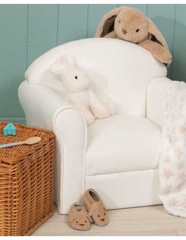 Fauteuil club enfant blanc - Amadeus... Fauteuil club enfant blanc - Amadeus...