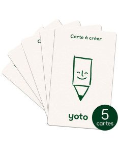 Pack de 5 cartes à créer -...