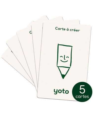 Pack de 5 cartes à créer - Yoto