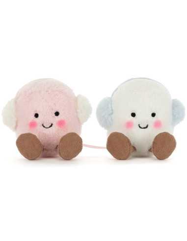 Peluche Chamallows Toastie rose et... Peluche Chamallows Toastie rose et...