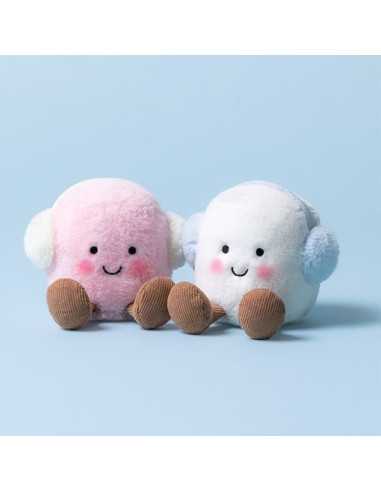Peluche Chamallows Toastie rose et... Peluche Chamallows Toastie rose et...