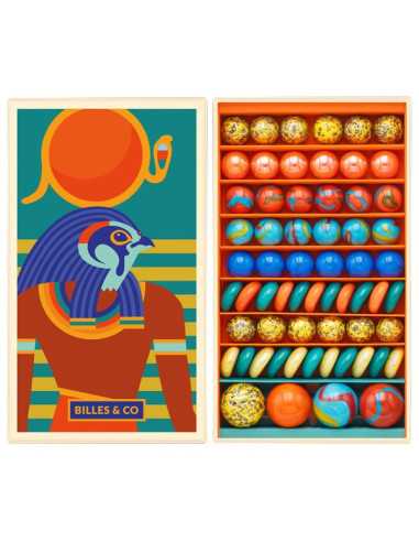 Coffret de 62 billes Horus - Billes & Co