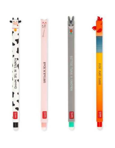 Set de 4 stylos à encre gel effaçable...