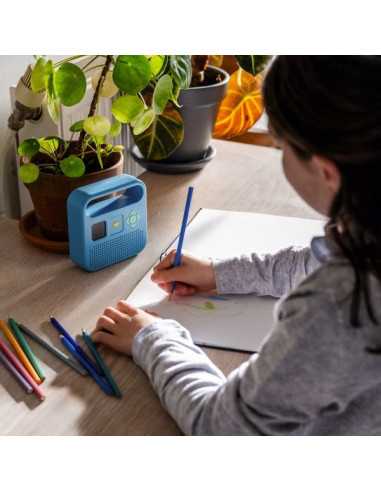 Enceinte Merlin bleu polaire Enceinte Merlin bleu polaire