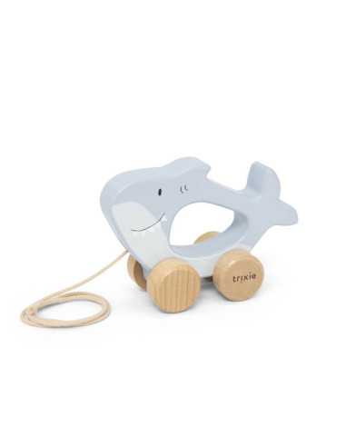 Jouet à tirer en bois requin - Trixie