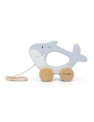 Jouet à tirer en bois requin - Trixie Jouet à tirer en bois requin - Trixie