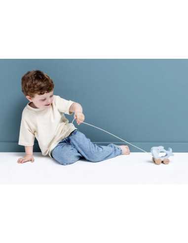 Jouet à tirer en bois requin - Trixie Jouet à tirer en bois requin - Trixie