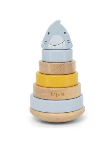 Jouet à empiler en bois Requin - Trixie