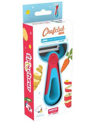 Eplucheur bleu et rouge - Chefclub Kids