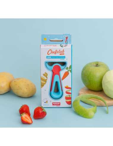 Eplucheur bleu et rouge - Chefclub Kids Eplucheur bleu et rouge - Chefclub Kids