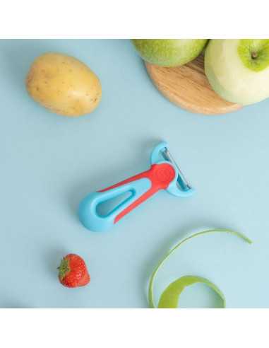 Eplucheur bleu et rouge - Chefclub Kids Eplucheur bleu et rouge - Chefclub Kids