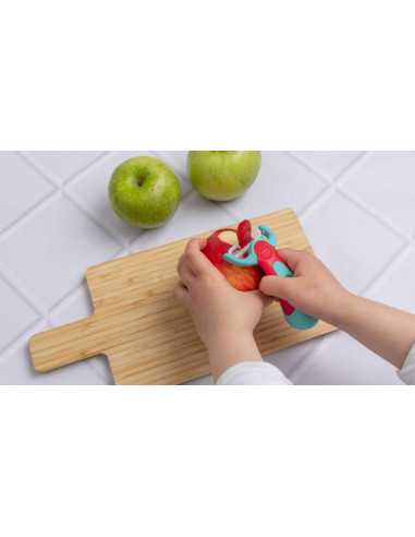 Eplucheur bleu et rouge - Chefclub Kids Eplucheur bleu et rouge - Chefclub Kids