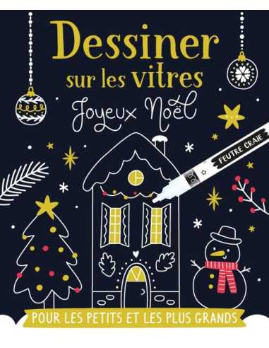 Dessiner sur les vitres Joyeux Noël -...