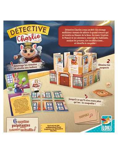 Jeu Détective Charlie : Enquête au... Jeu Détective Charlie : Enquête au...