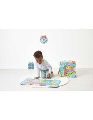 Puzzle carte du monde magnétique - Janod Puzzle carte du monde magnétique - Janod