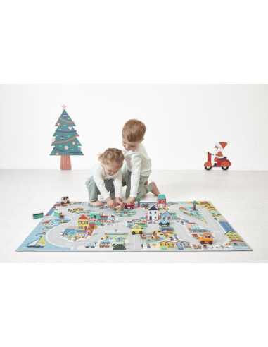 Tapis Ville Cross Roads - Janod Tapis Ville Cross Roads - Janod