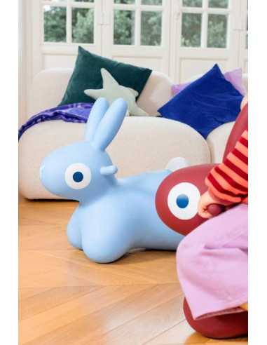 Animal sauteur lapin Hoppi bleu - Quut Animal sauteur lapin Hoppi bleu - Quut
