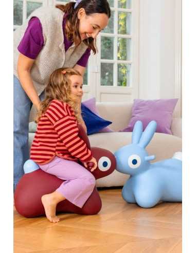 Animal sauteur lapin Hoppi bleu - Quut Animal sauteur lapin Hoppi bleu - Quut