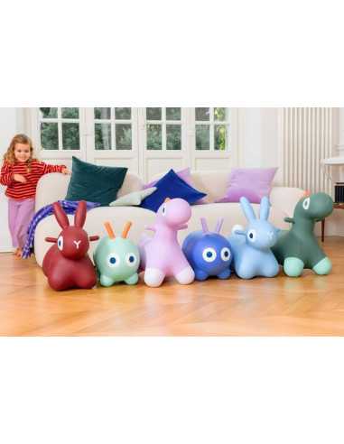 Animal sauteur lapin Hoppi bleu - Quut Animal sauteur lapin Hoppi bleu - Quut