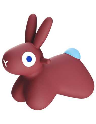 Animal sauteur lapin Hoppi bordeaux -...