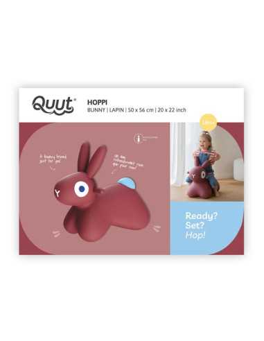Animal sauteur lapin Hoppi bordeaux -... Animal sauteur lapin Hoppi bordeaux -...
