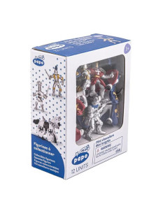 12 mini figurines...