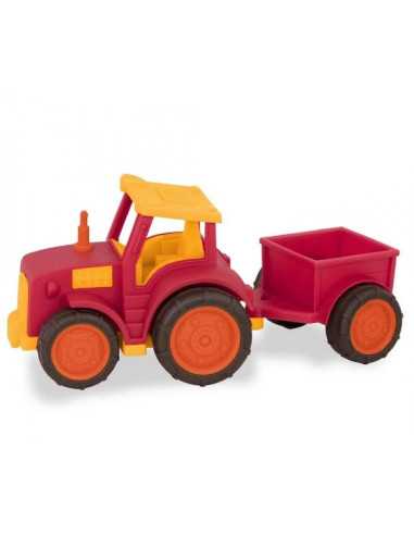 Tracteur rouge avec remorque - B.Toys