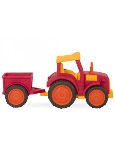 Tracteur rouge avec remorque - B.Toys Tracteur rouge avec remorque - B.Toys