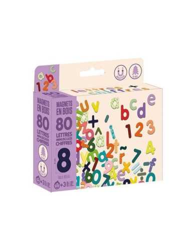Magnets bois 80 lettres minuscules et... Magnets bois 80 lettres minuscules et...