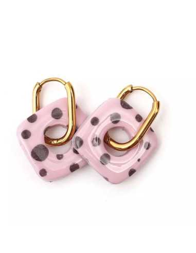 Kit créoles à pampilles en Fimo -... Kit créoles à pampilles en Fimo -...